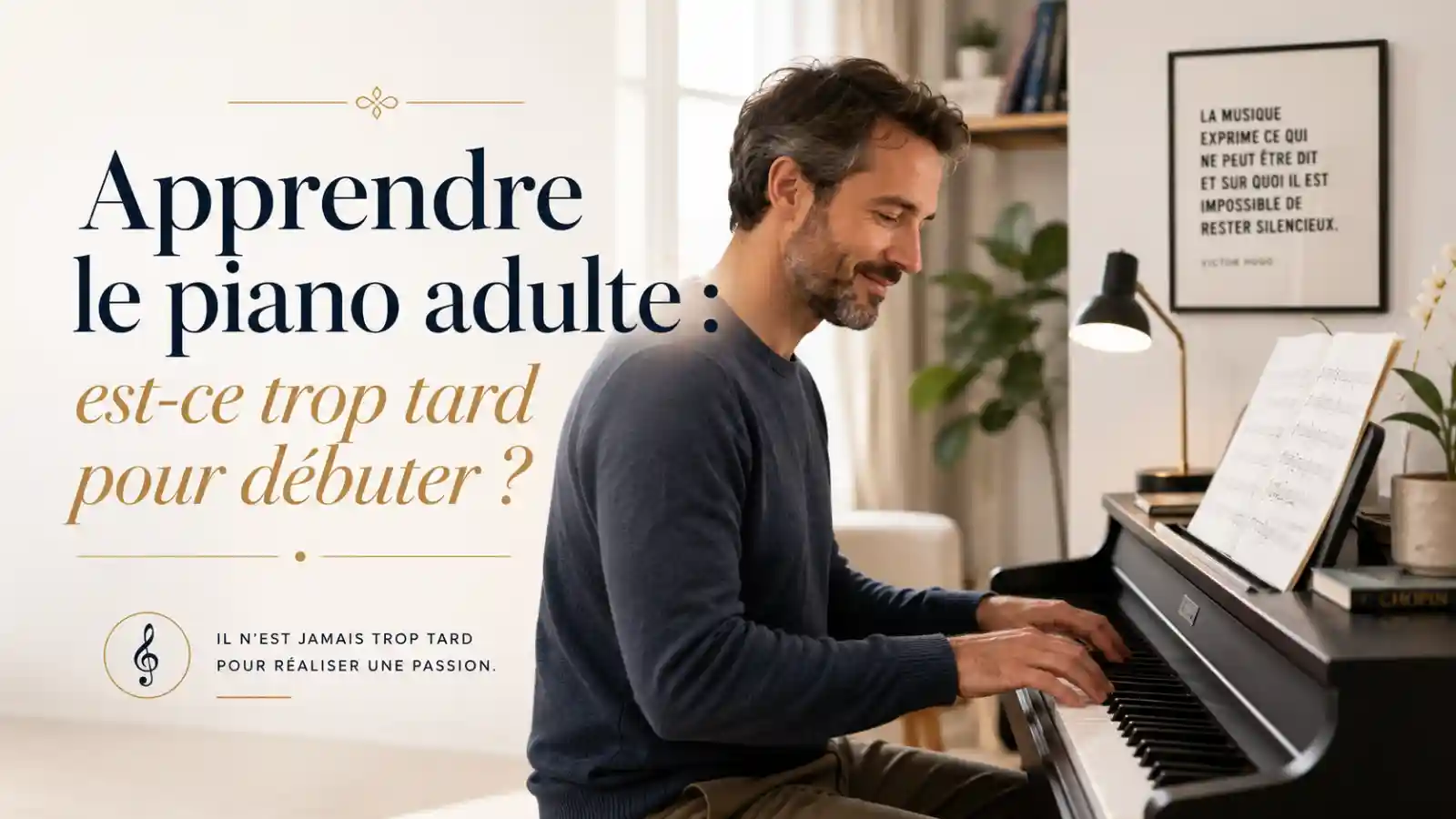 Apprendre le piano adulte : est-ce trop tard pour débuter ?
