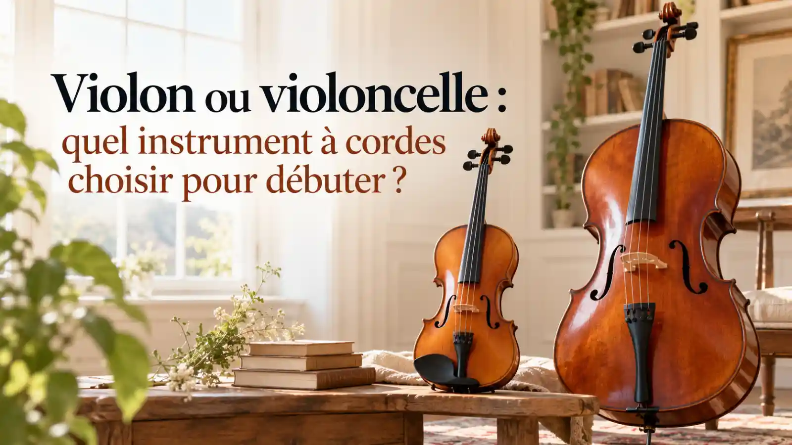 Violon ou violoncelle : quel instrument à cordes choisir pour débuter ?